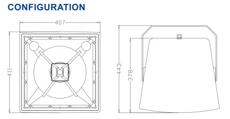 Compact,12' Coaxial-driver 2-way Highly Weather-resistant Full Range Loudspeaker with High SPL LT212/LT212T