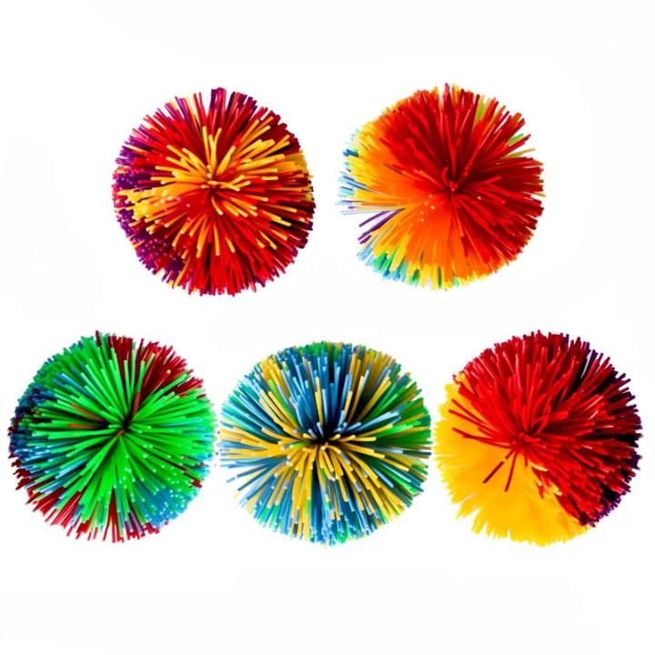2022 new hot selling monkey stringy balls, silicone fluffy juggling bouncing koosh ball