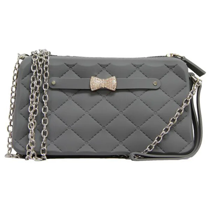 2022 Handbag For Women Waterproof Zipper Chain Makeup Bag Scented Silicone Shoulder Bag