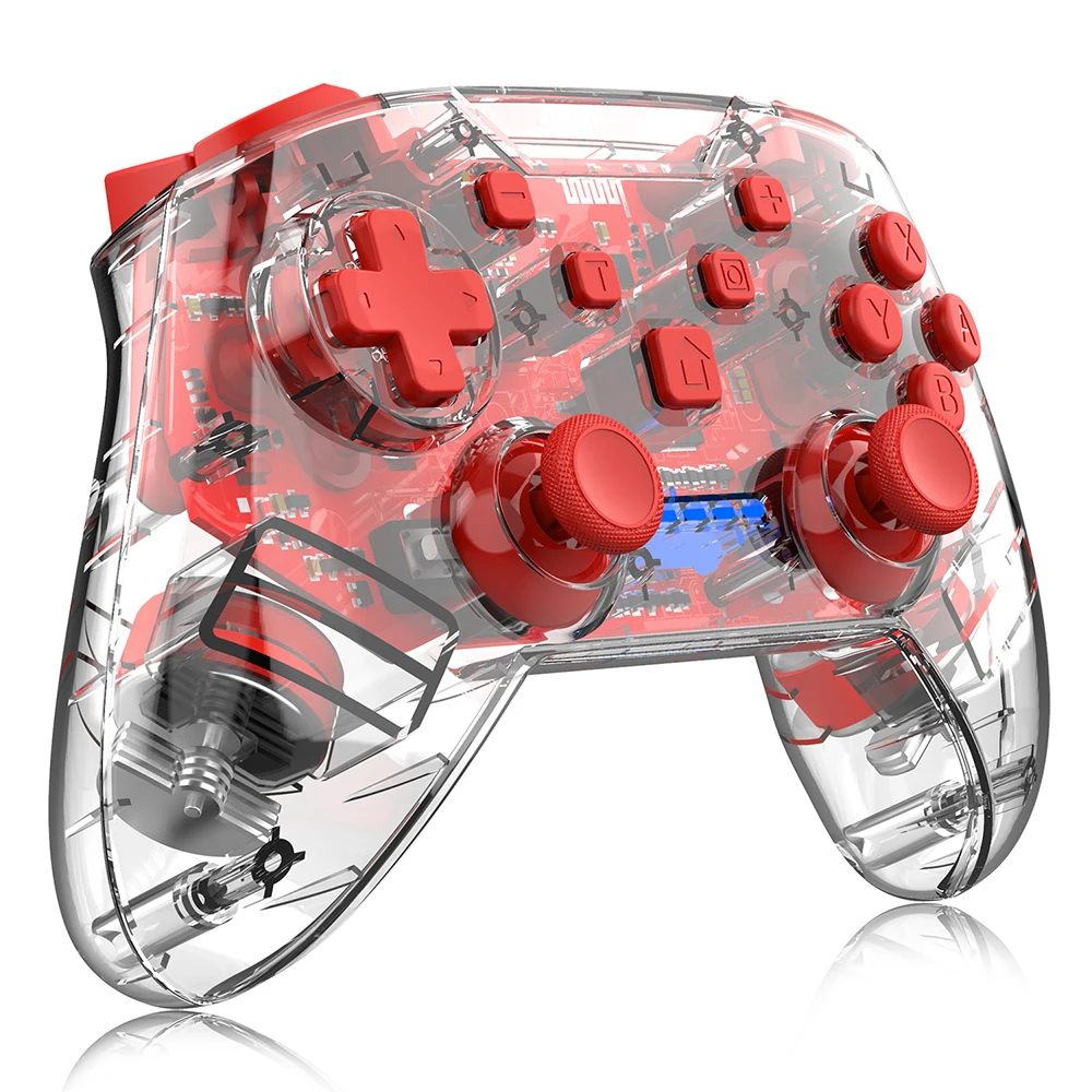 Wireless Transparent Pro Controller gamepad controller console mobile joystick Remote with Vibration Console