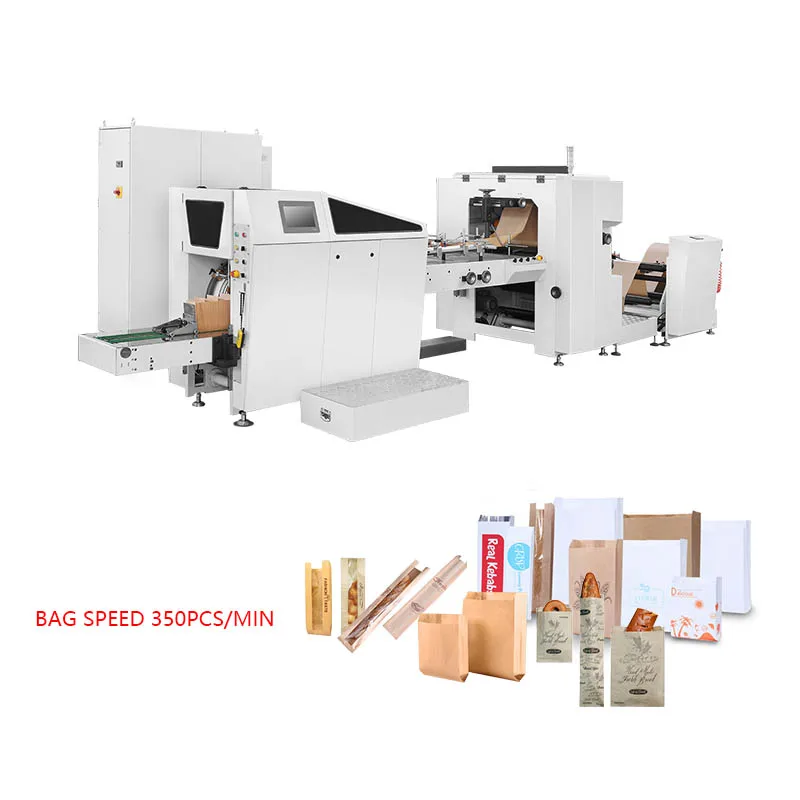 50-350pcs/min semi automatic grocery french bread paper shopping bag making machines kraft to make paper bags machinery