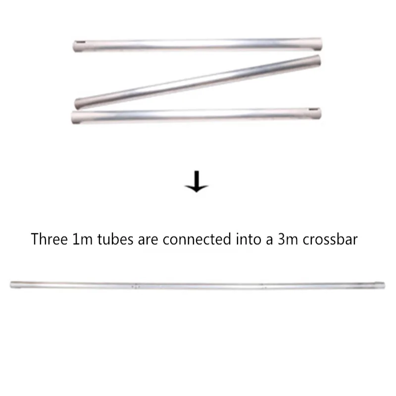 Manual background frame background shaft special background cloth aluminum alloy cross bar 3 m