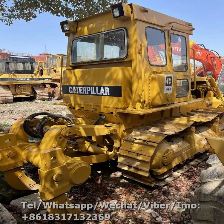 Used Cat Earthmoving Bulldozer Japan Made Caterpillar D5G D5M D6D Track Dozers with Straight Tilt Blade