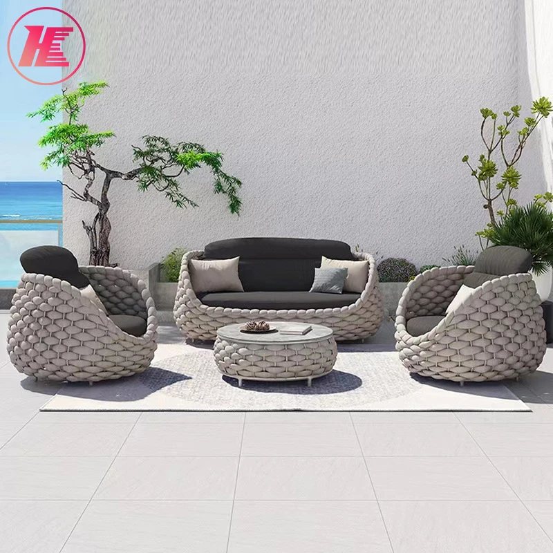 Manufacturer New Sofa Sets Outdoor Fabric Garden Furniture Sofa Outdoor
