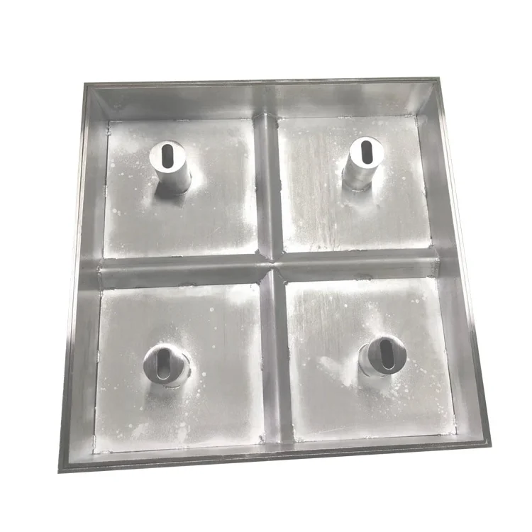 Stainless Steel Manhole Cover Square Copper Coin Handle Invisible Cover Sinking Manhole Cover