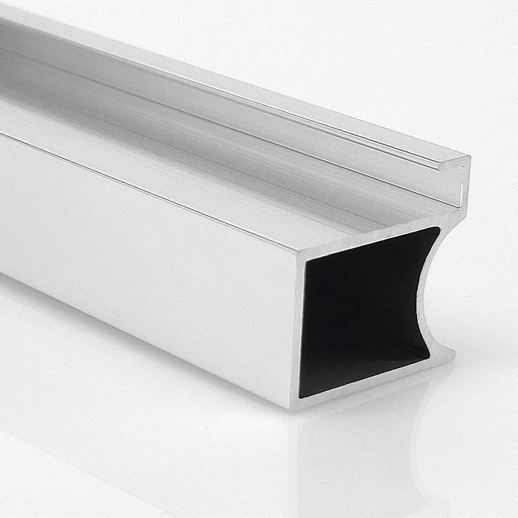 W20*H19mm bathroom mirror frame silver shiny polished aluminum profile