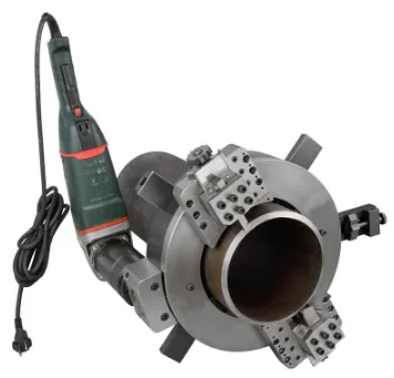 Tube steel pipe e pneumatic electric Automatic Feeding Portable Split frame CS Aluminum Body Metal Pipe  edge bevel Machine