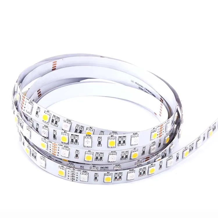 Linear LED strip on flexible PCB with original 3M self-adhesive tape on the back