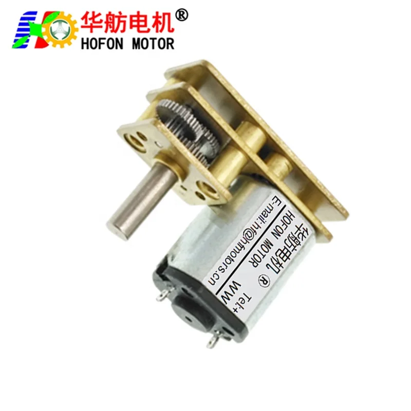 Hofon hot sale GM1024-N10 high torque 3V 5V 6V 12V mini small permanent magnet DC Metal Gear Motor With Gear Box For Smart Home