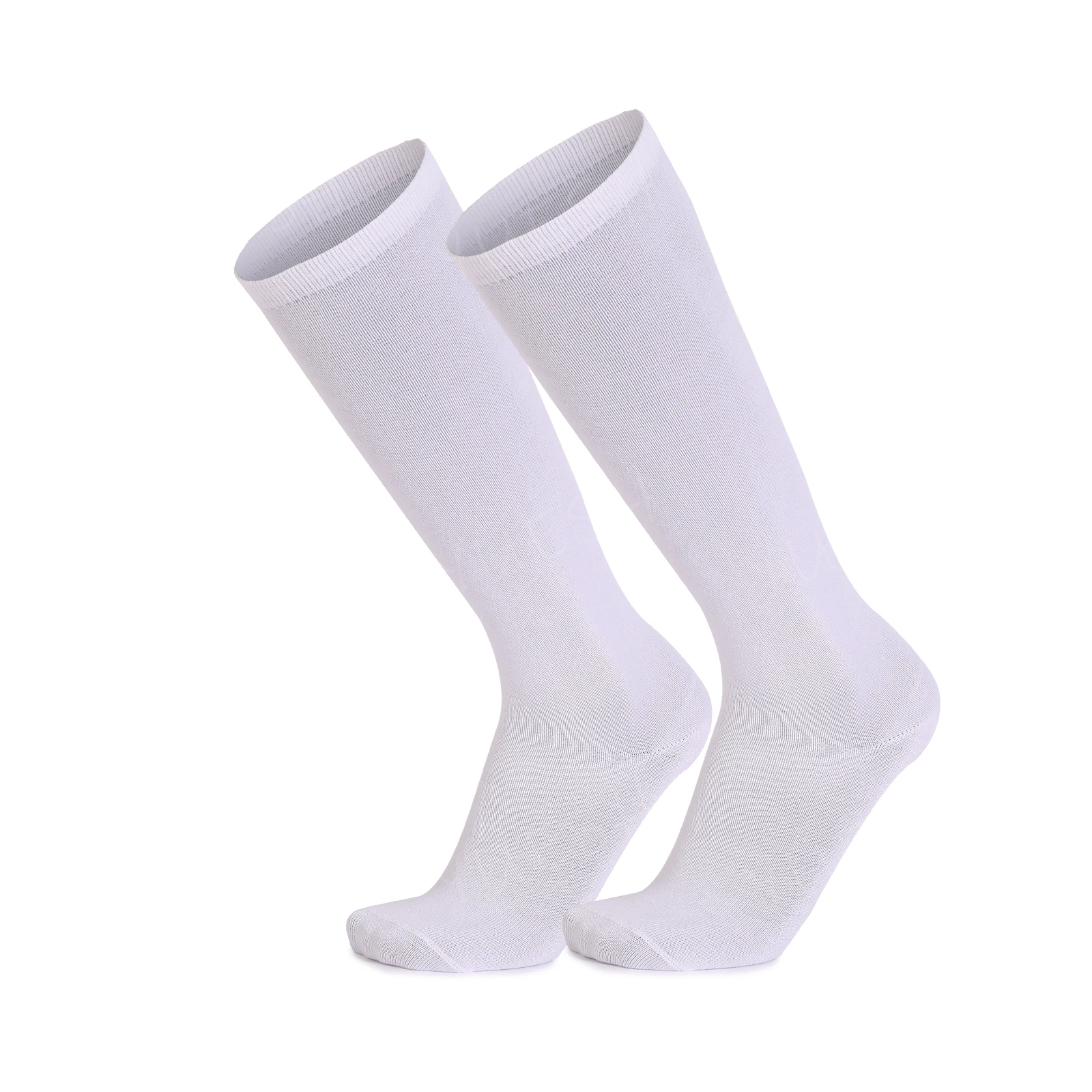 custom white school socks cotton knee high kids socks   factory  custom  wholesales student socks