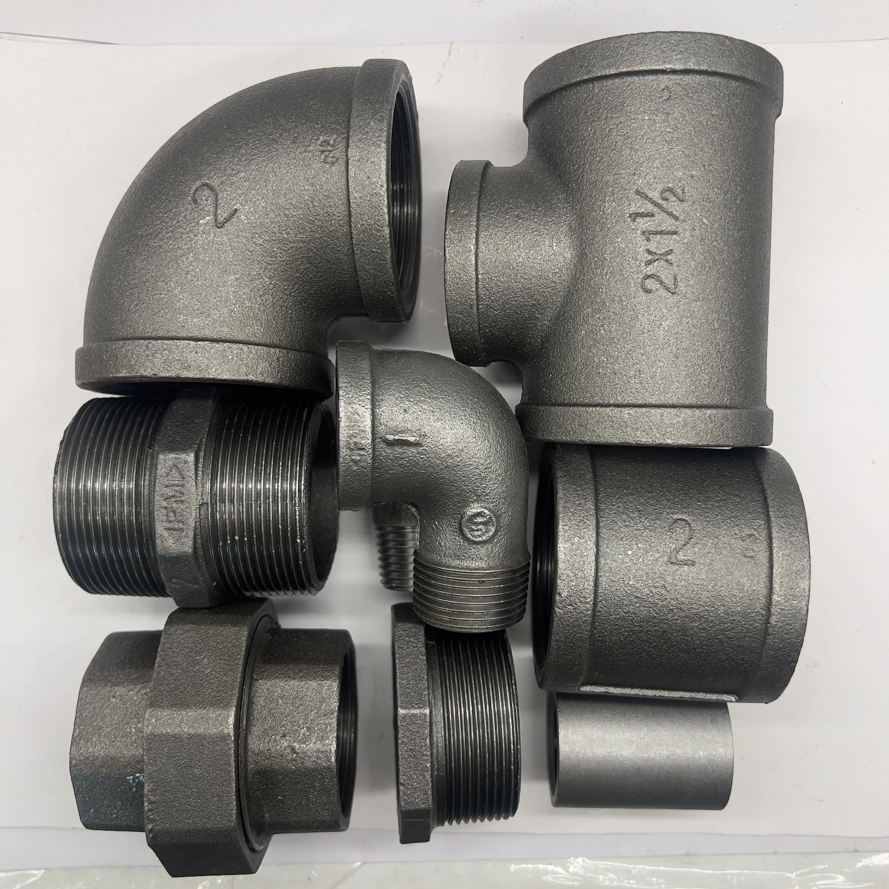 Asme 16 3 стандартные размеры от 1/2 до 8 дюймов конические концы черные железные трубы прямые и уменьшающие тройник промышленные фитинги