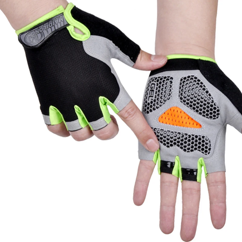 High Quality Four-sided Elastic Breathable Outdoor Sports Half Finger Gloves Non-slip Riding Climbing Gloves