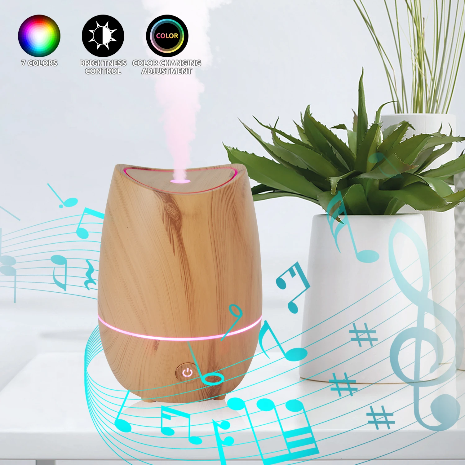 Air humidifier can be customized essential oil mobile phone control aromatherapy diffuser purification