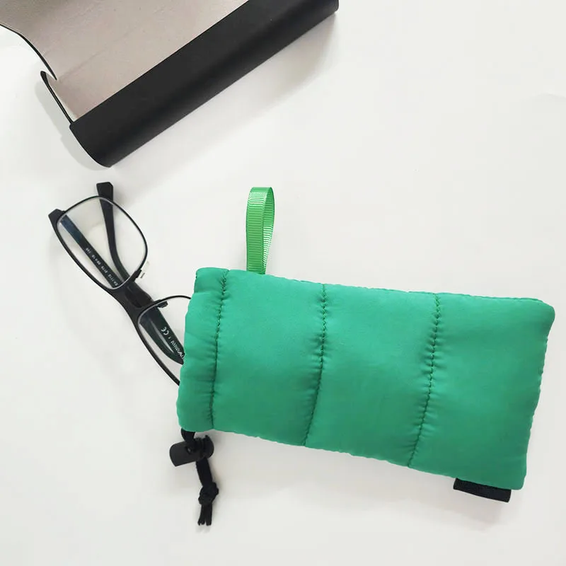 Microfiber Sunglasses Case & Pouch Quilted Synthetic Down Glasses Bag Eyewear Light Weight Sun Glasses Storage