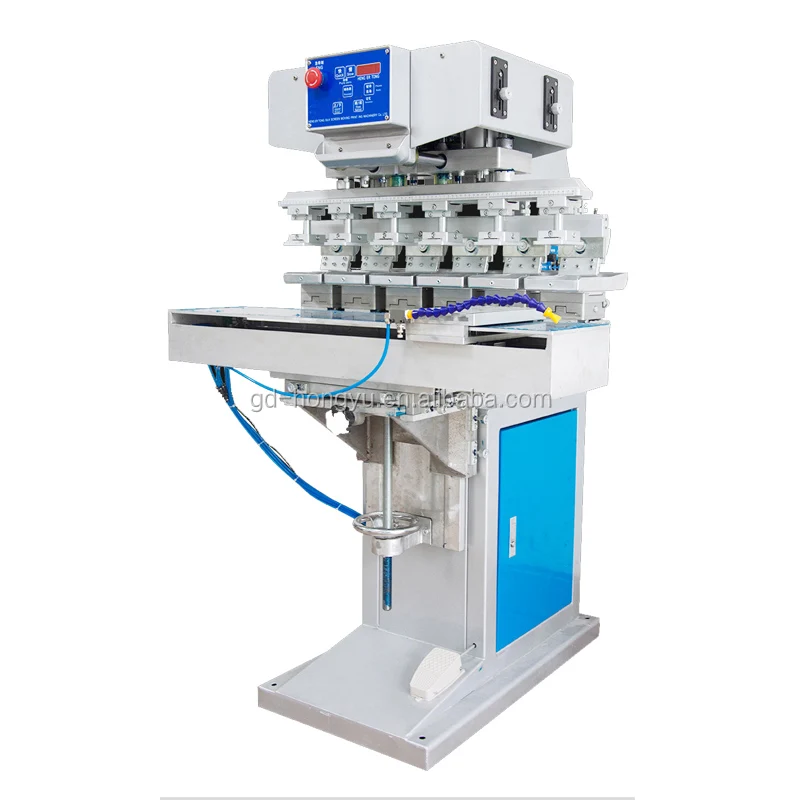 
Silicone coin case printer,multi color silicone pad printer,six color 