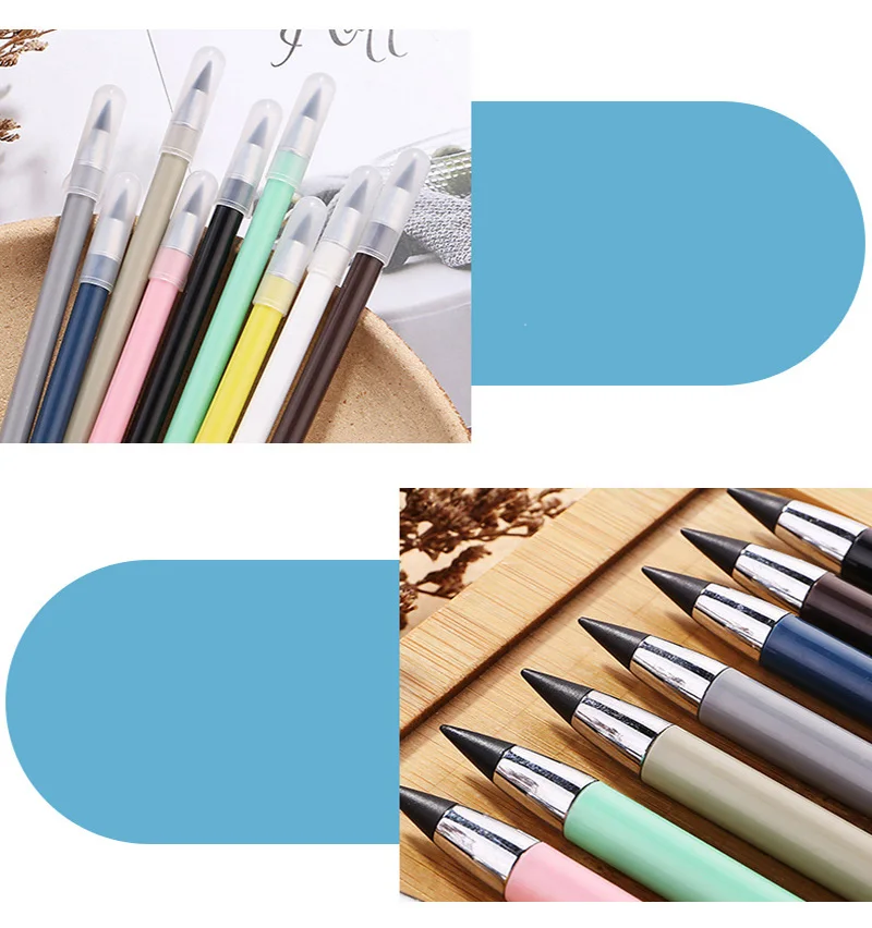 No Ink Eternal Pen Detachable Infinity Pencil Erasable Pencil Student Writing Art Pen Kids Painting Pen Mechanical Pencil