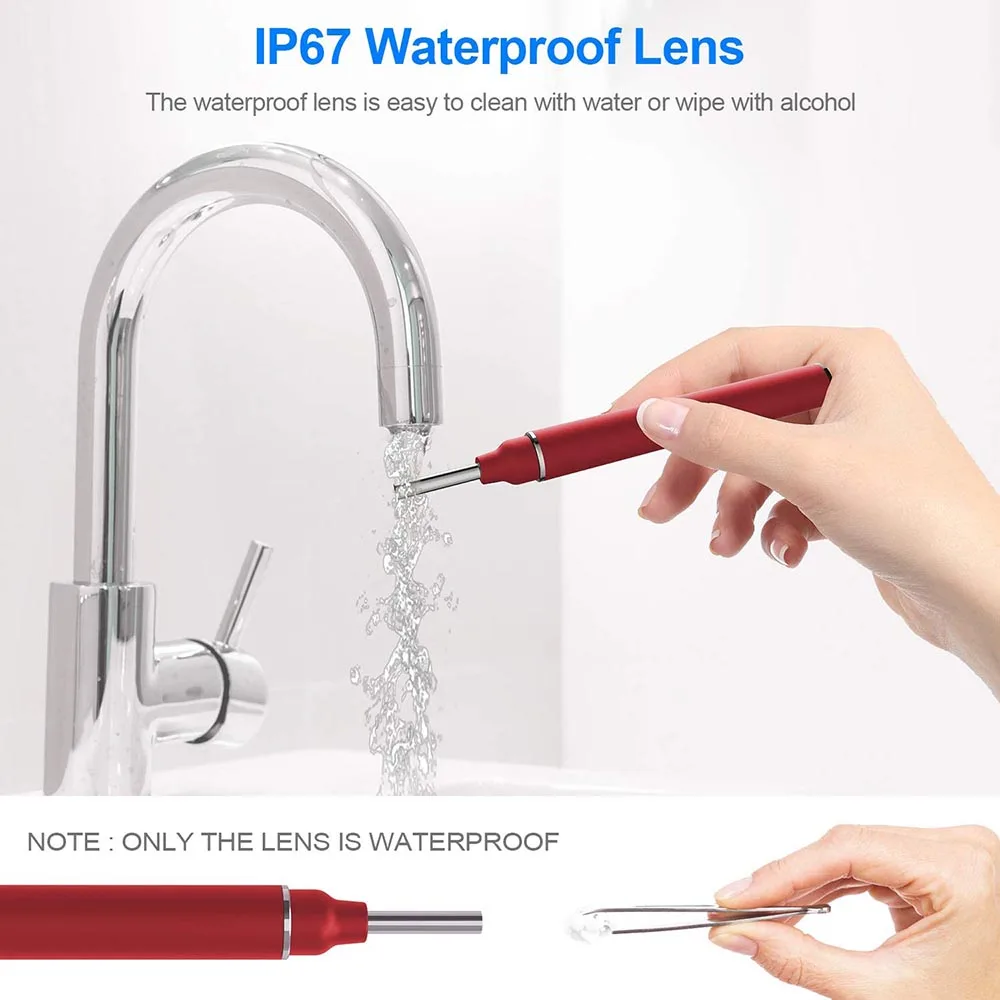 WiFi 1080P Ear Otoscope Inspection Endoscope Camera With Ear Wax Removal Wireless Endoscope Earwax Removal Tool PQ353