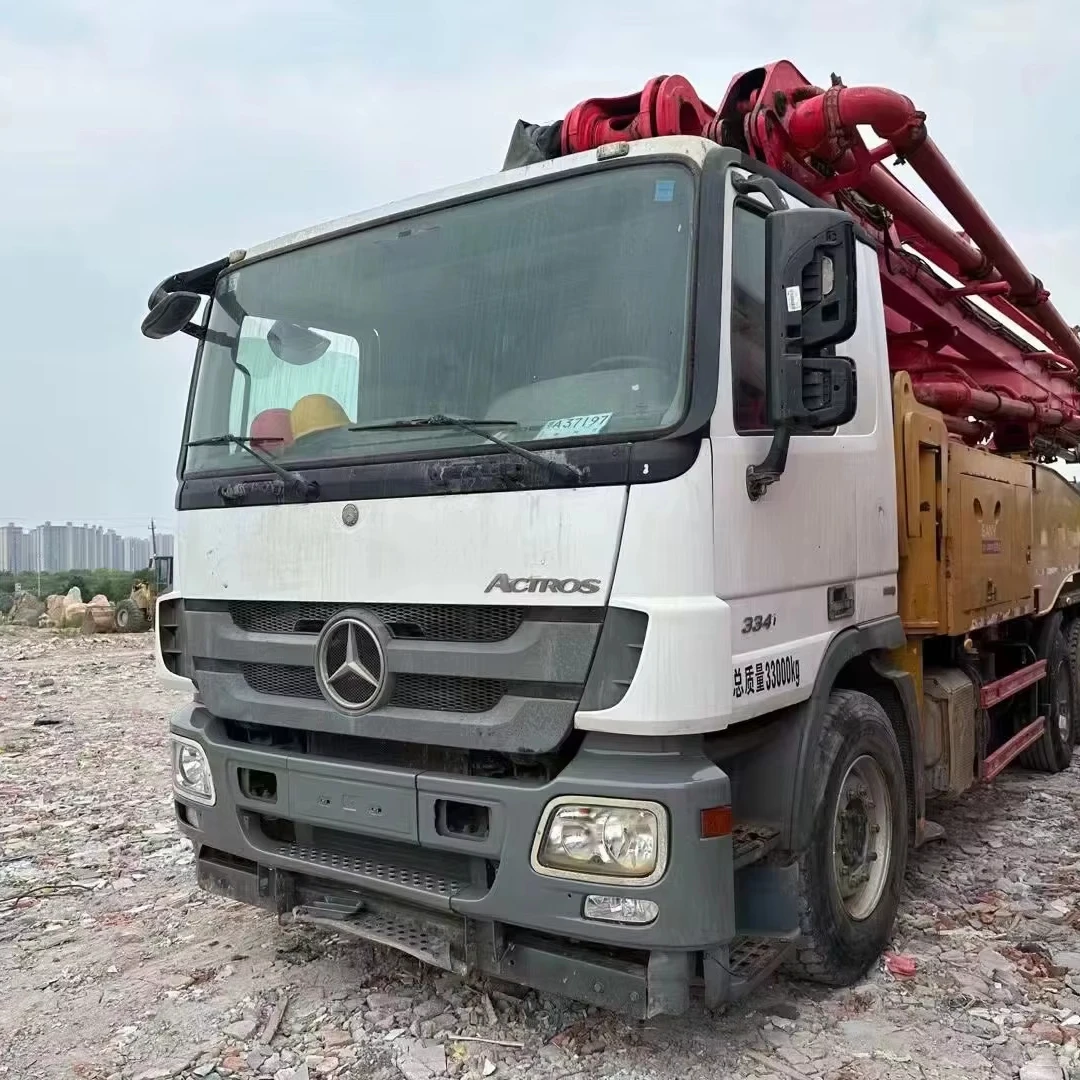 2017 секонд хенд отличное состояние шасси Mercedes SANY C8 Серии 49 м насосное оборудование бетононасос грузовик распродажа цена