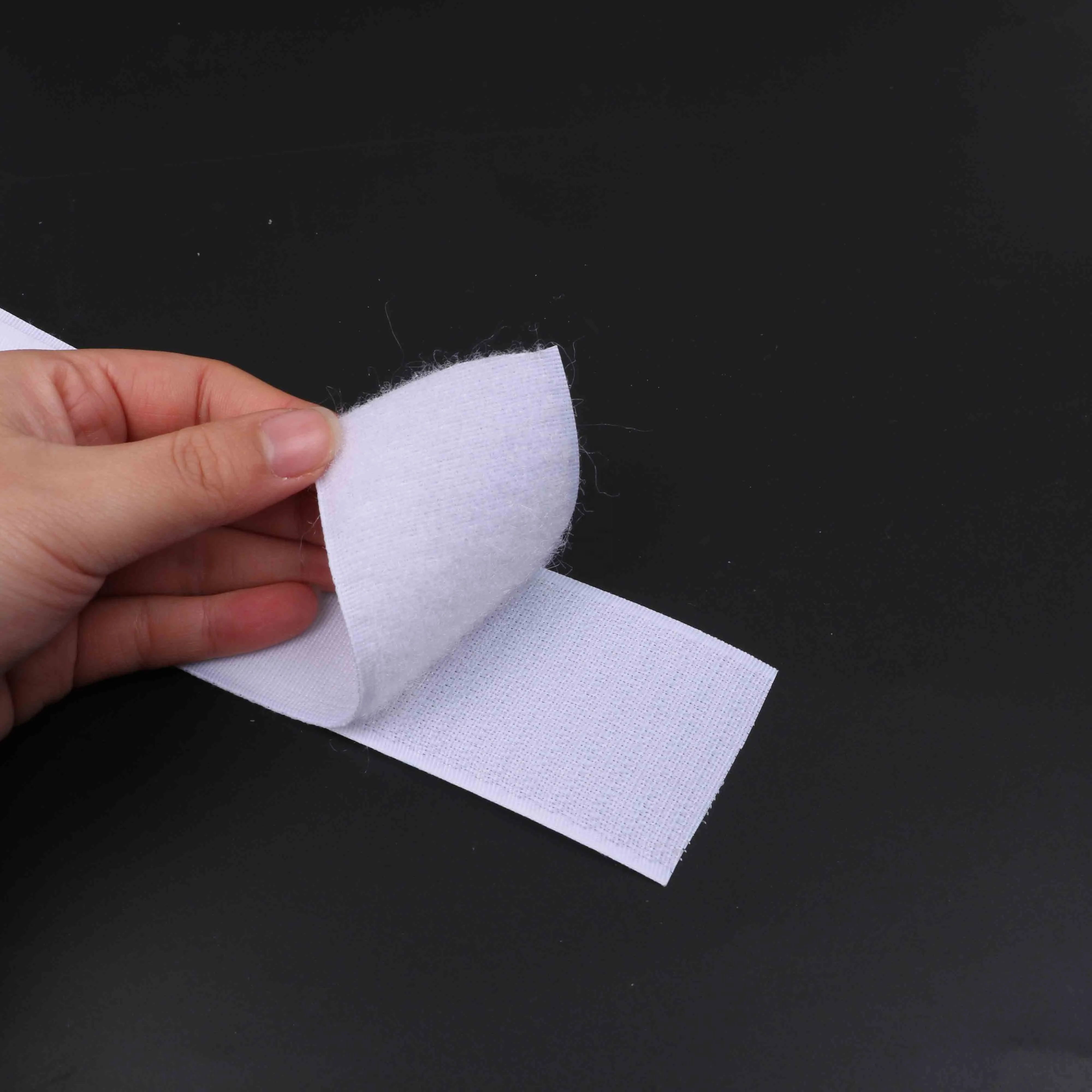 Nylon Material  Tape Abrasion Resistance White Hook And Loop Tape And Plastic bags hook and loop tape