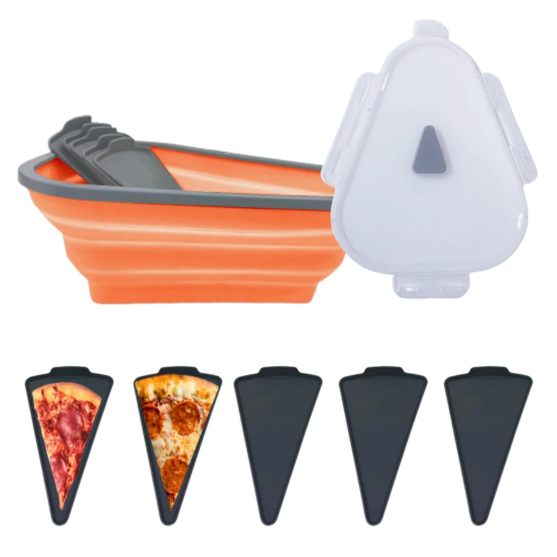 Reusable Pizza Storage Container Collapsible Silicone Pizza Container Pizza Storage Container