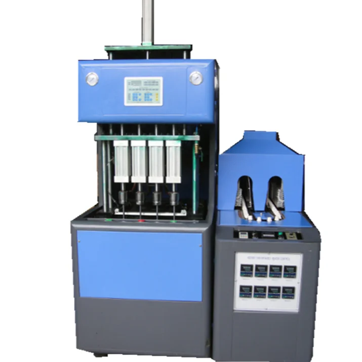 
Factory Price Semi Automatic 4 Cavity PET Plastic Bottle Blowing Making Machine for Plastic Bottled Water Production Line 