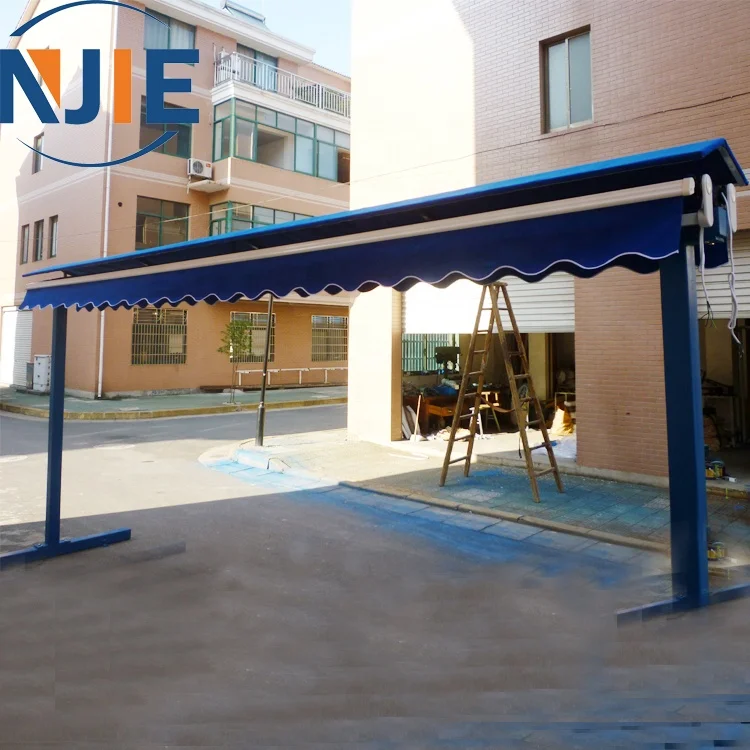 2022 China Manufacturer Newest 20x20ft Free Standing Double Sides Patio Retractable Awning