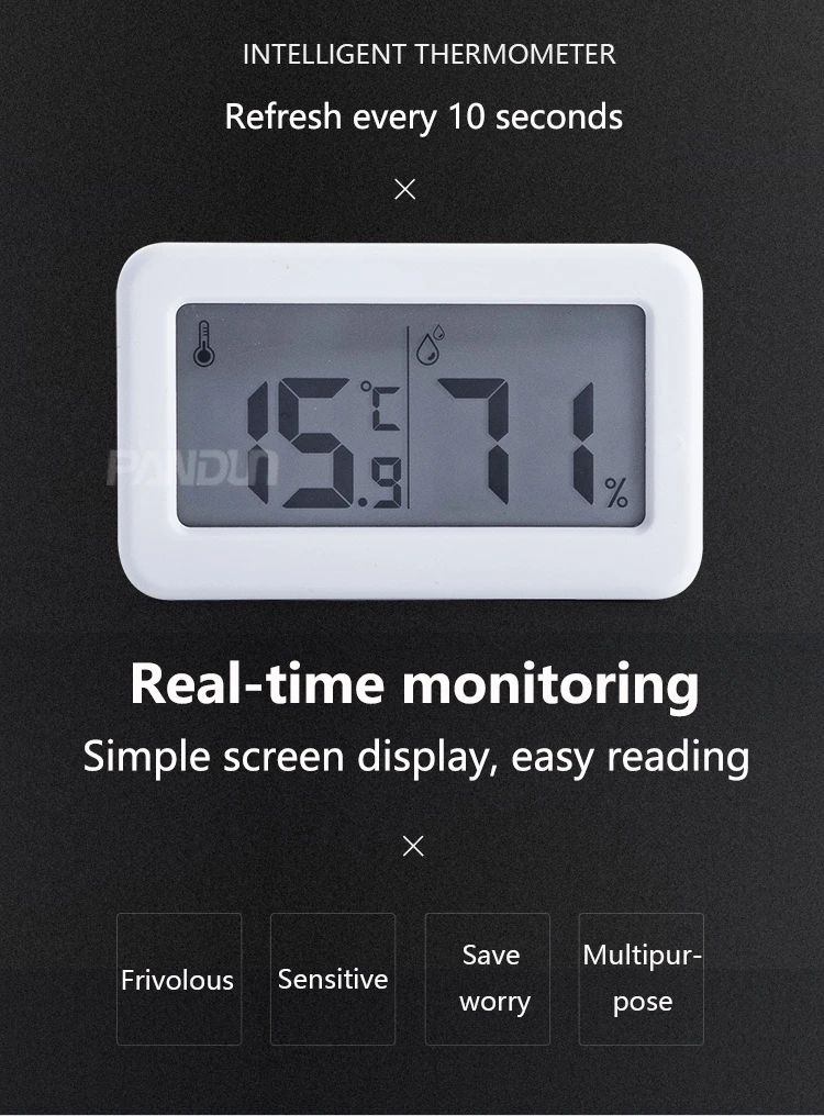 multifunction household hygrothermograph thermometer monitor humidity monitor digital hygrometer