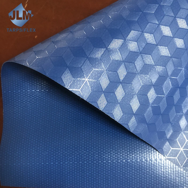 Heavy duty waterproof 550gsm pvc tarpaulin fire resistant tear resistance pvc fabric for lumber tarp