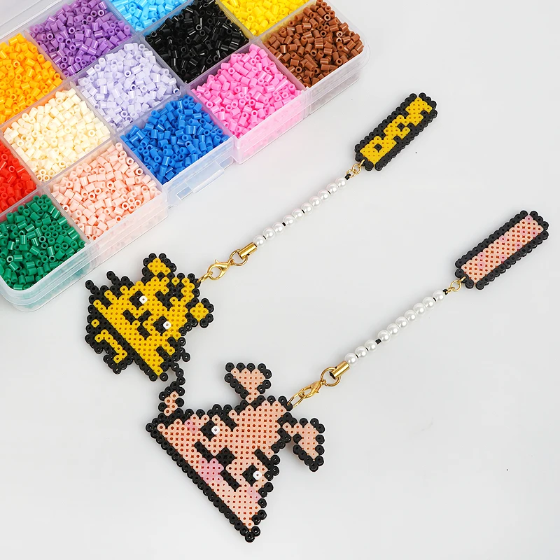 Ready To Ship 15 Colors mini artkal beads set campered with Perler Hama Beads For adult handctaft ironing 2.6mm beads artwork