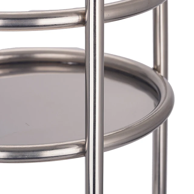
Stainless Steel Quality Restaurant Bar Wine Serving Beverage Cart Trolleys Equipment 