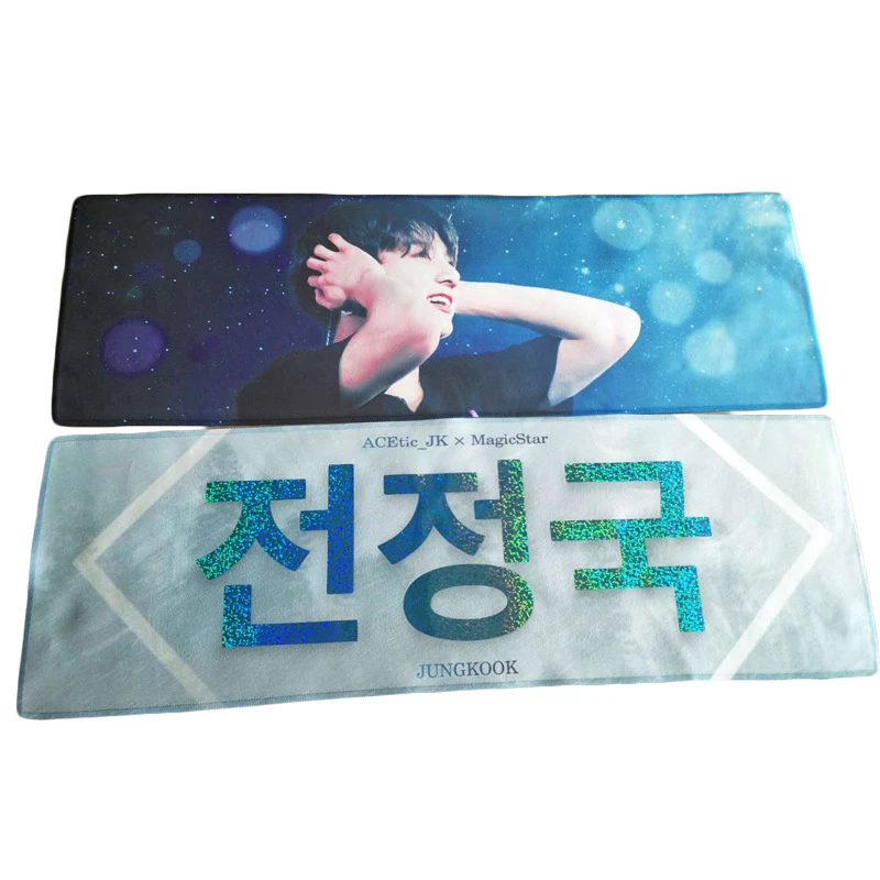 Хлопковое раллийное полотенце Kpop со слоганом Superstar