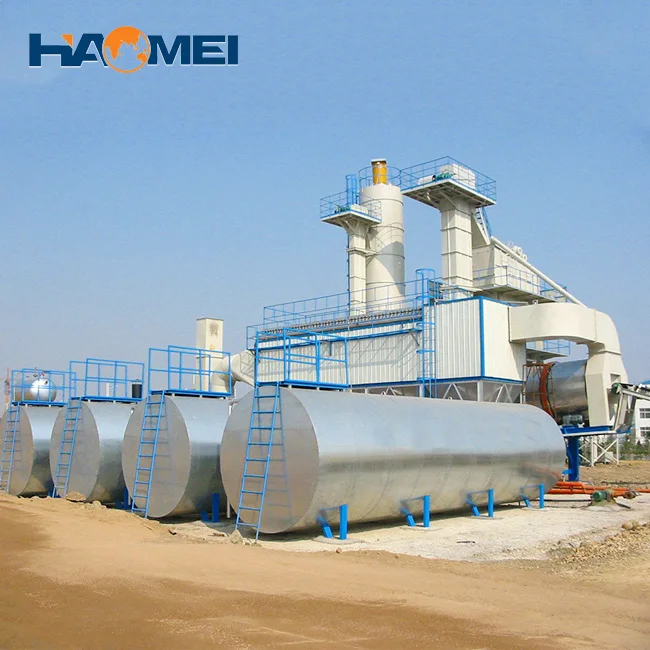Hot Mix Bitumen Asphalt Mixing Plant - 40 ton 60 tph Drum Mix Plant Batch Type