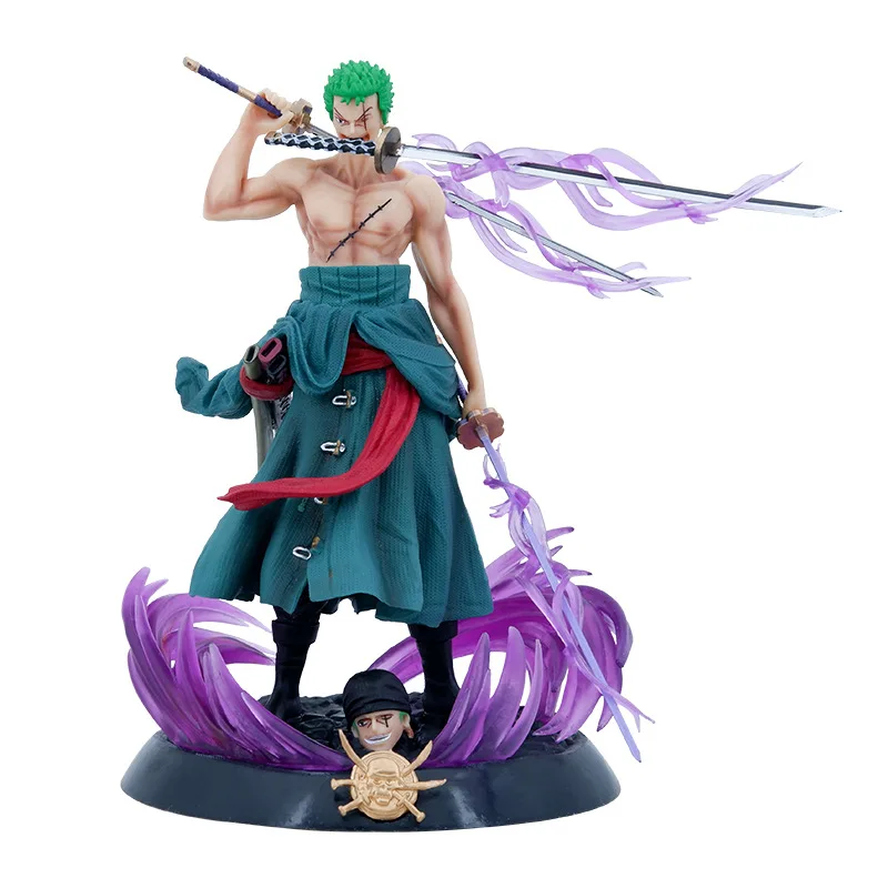 Высококачественная цельная фигурка из трех тысяч миров Roronoa Zoro аниме