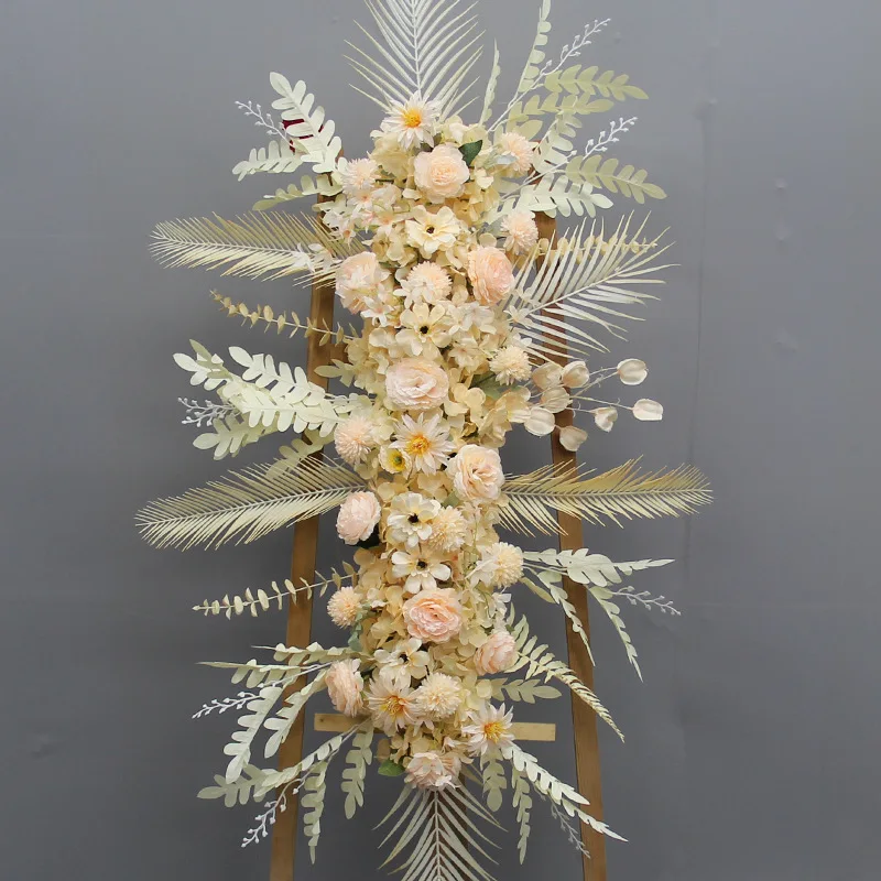 New Wedding Decorative Flower Silk Floral Arrangement Long Hanging Flower for wedding Background