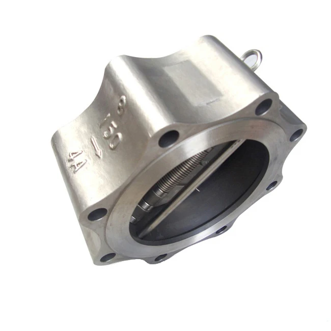 8 Inch Wafer Lug Stainless Steel CF8M Duo Plate Disc Type Check Valve