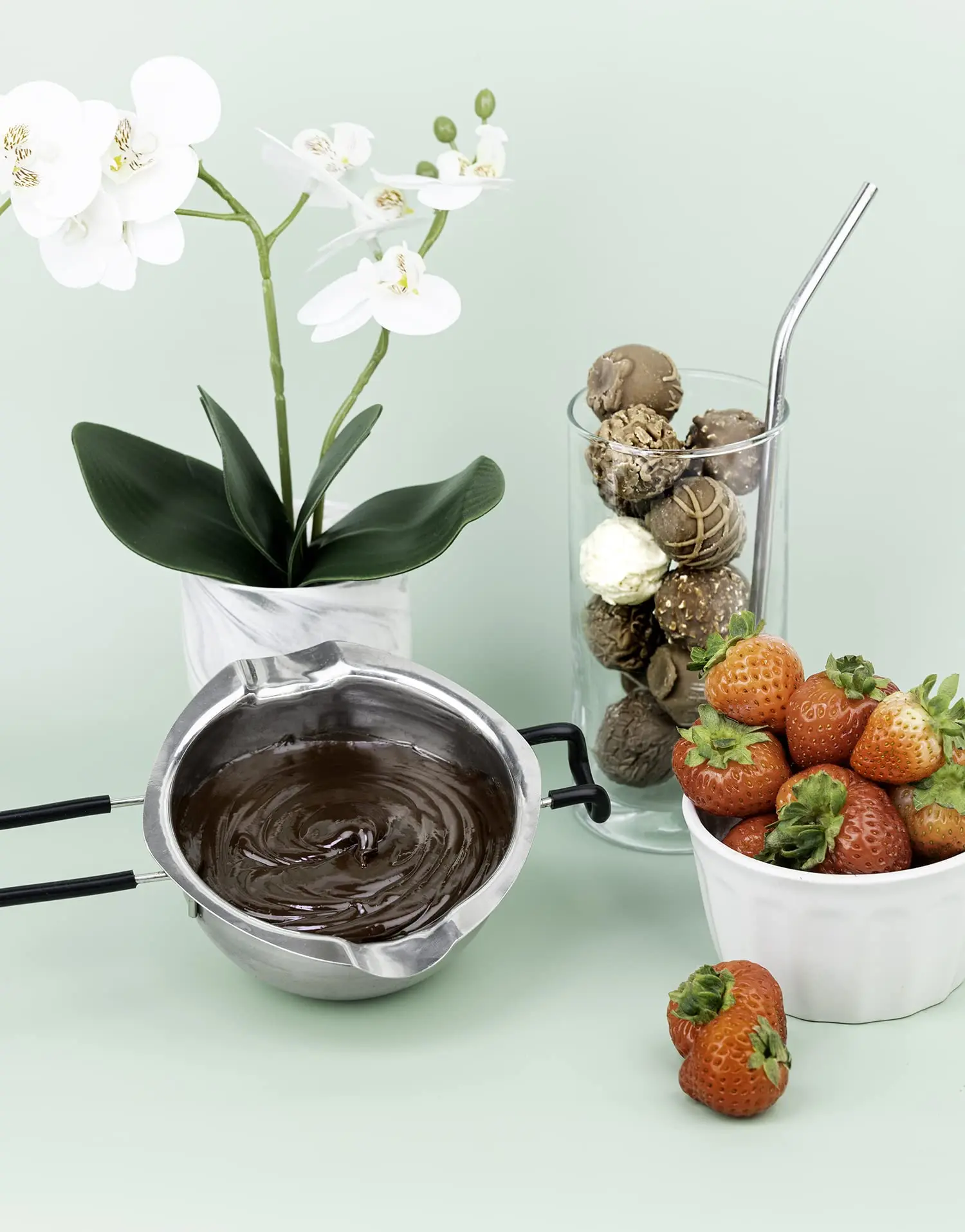 Stainless Steel Double Boiler Pot for Melting Chocolate Candle Making, Candy Soap