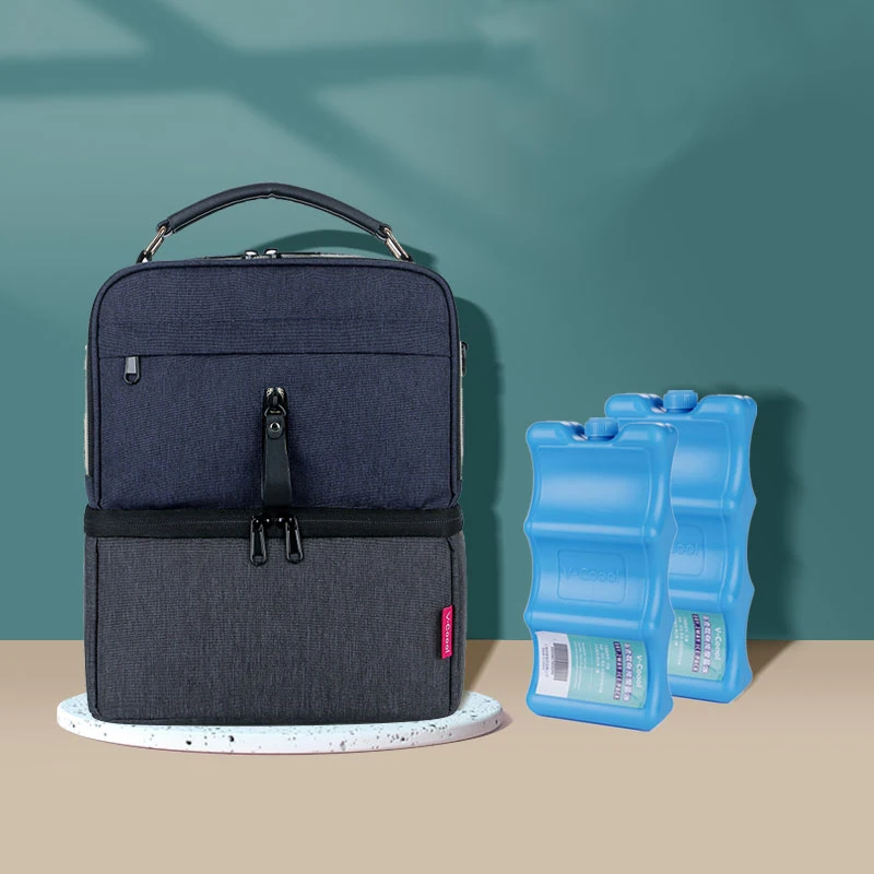 
New product bottle cooler bear insulated heavy-duty hdpe pack gel high end ice cream bag 