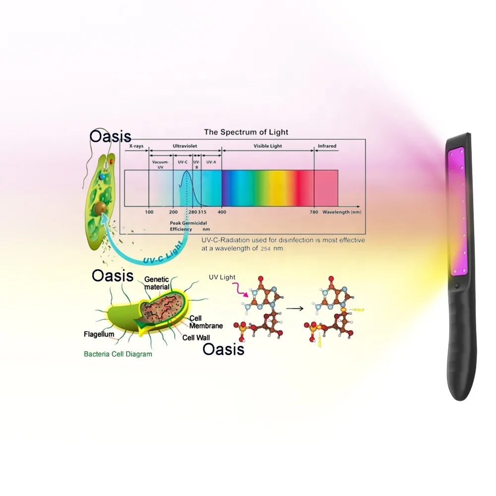 
4W 8W PortableLED UVC Sterilizer uvc air sterilizers for away from Virus 