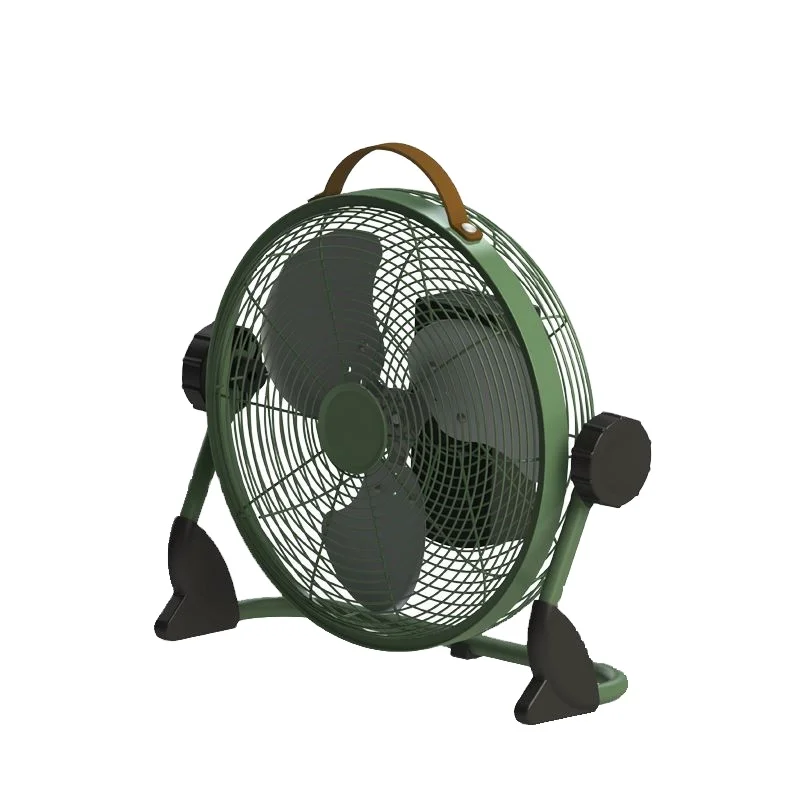 Outdoor Metal 12 Inches Battery Operated USB Rechargeable Portable Floor Fan