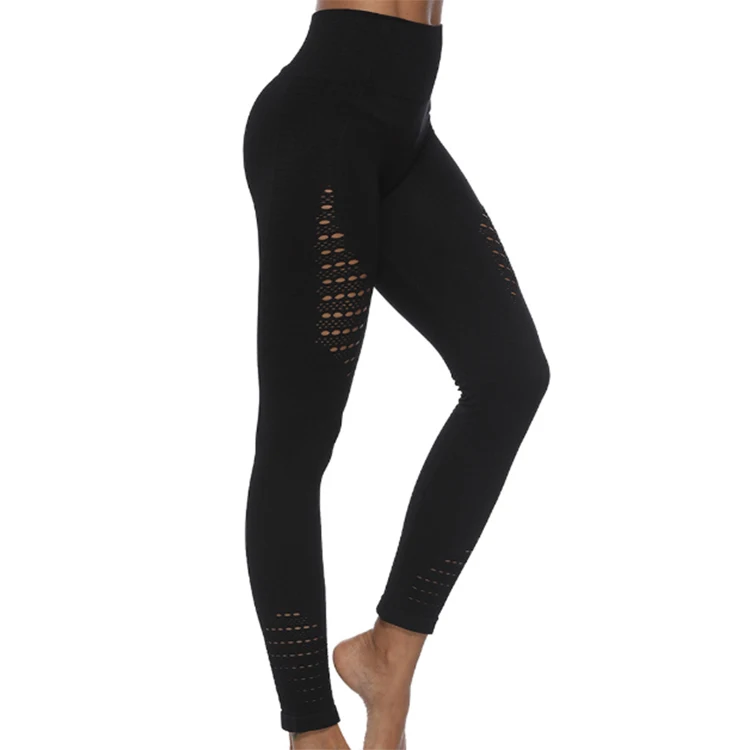 
Fitness sports ladies high waist and hips seamless hollow leggings for women workout fitness yoga pants lagging for woman 