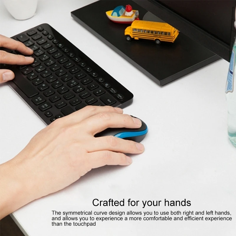 Профессиональный Logitech M185 игровая беспроводная мышь 2 4 ГГц 1000 точек/дюйм перезаряжаемая USB оптическая для