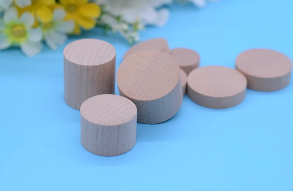 Beech Wooden Discs, Disc Crafts for Baby , Pack of 30, 15mm 30mm 50mm 100mm Diameter