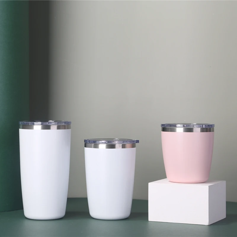 Factory Stainless Steel Sublimation Tumbler Double Wall Coffee Cup Insulation Vacuum Straight Skinny Tumbler