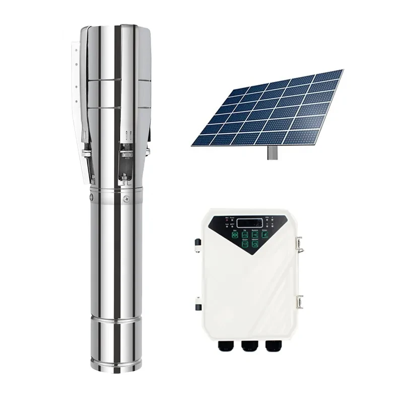 1500W DC solar submersible pump with Stainless steel impeller for irrigation Solar Water Pump Submersible Price for Solar Pump