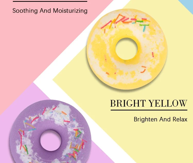 wholesale 110g donut shape bath bombs