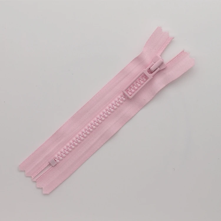 YKK zipper Customized logo plastic resin open end separator zipper