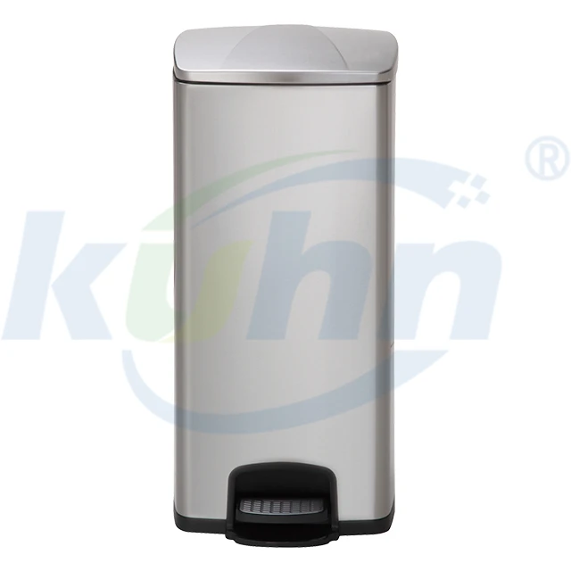 24L Rectangular 2 Compartments Sorting  Stainless Steel  Pedal Bin  Waste Recycle Commercial and domestic kitchens Garbage Bin