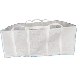 PP woven flexible fabric bulk big bag  construction waste collection skip bag tonne bag is ideal for transporting waste