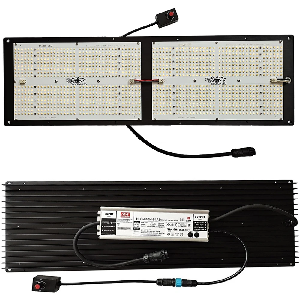 1296 шт. LM301H и 40 LH351H диоды Samsung 260 Вт лампа для выращивания Diablo QB648 V2