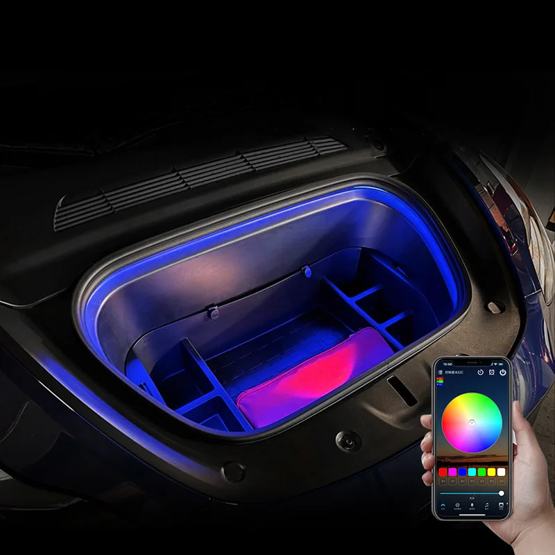 New Style ambient lighting tesla Frunk Brighten LED Strip Modified Lighting car atmosphere light Tesla
